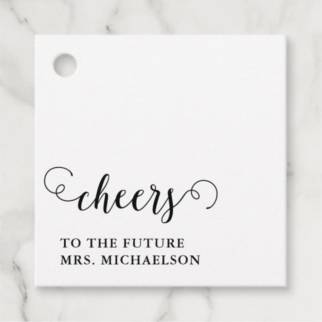 Cheers Brito be Wedding Event Geschenkanhänger (Vorderseite)