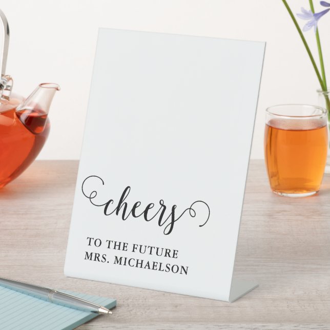 Cheers Brito be Wedding Event Sockelschild (In Situ)