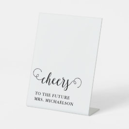 Cheers Brito be Wedding Event Sockelschild