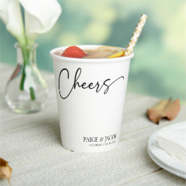 Cheers Classic Moderne Minimal Minimalistische Hoc Pappbecher