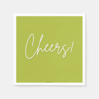 Cheers Cocktail Napkin Serviette
