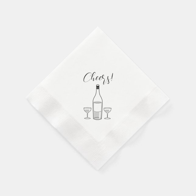Cheers Cocktail Party Serviette (Ecke)
