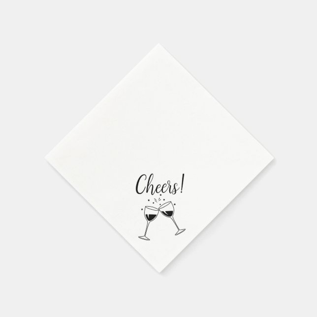 Cheers Cocktail Party Serviette (Ecke)
