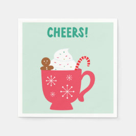 Cheers Cocoa Napkin Serviette