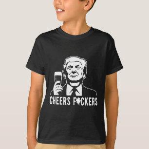 Cheers Donald Trump St Patricks Day Cheers Ers T-Shirt