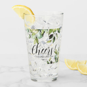 Cheers Elegant Green Botanicals Glas