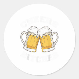 Cheers Es Funny Beer Drink Lover _1 Runder Aufkleber