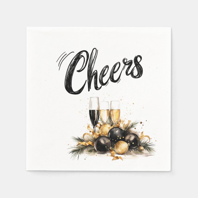 "Cheers" Feier Napkins Serviette (Vorderseite)