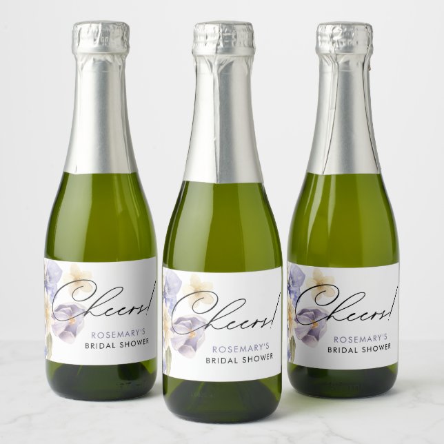 Cheers Floral Bridal Tea Party Brautparty (Flaschen)