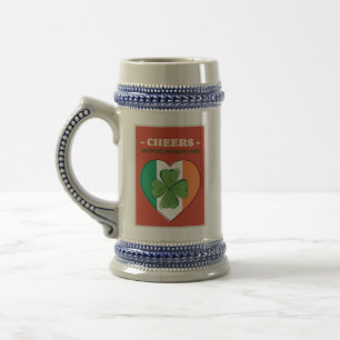 CHEERS FREUEN SICH. PATRICK'S DAY BIERGLAS