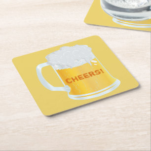 Cheers Frothy Pint Stein of Beer Bar Untersetzer
