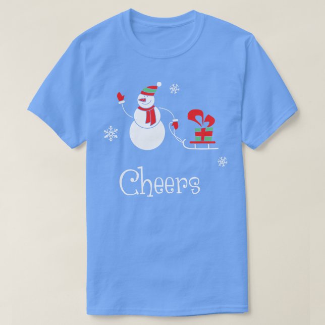 Cheers Funny Weihnachtshirt Boy Girl Holi T-Shirt (Design vorne)