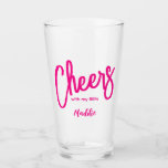 Cheers Girls Galentines Glas<br><div class="desc">Cheers Girls Galentines Glass Pink,  Spaß und phantastisch personalisiertes GLASS für ein Memory-Party!</div>