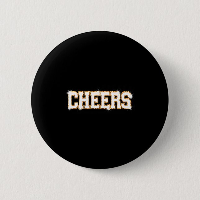 Cheers Happy New Year Celebration New Years Eve Pa Button (Vorderseite)