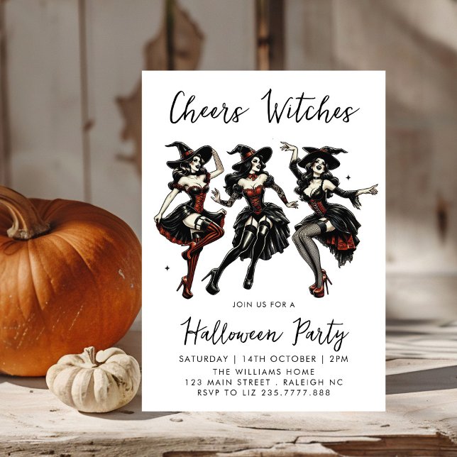 Cheers Hexen Adult Halloween-Party Einladung (Von Creator hochgeladen)
