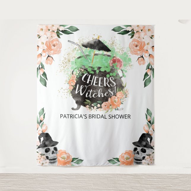 Cheers Hexen Halloween Brautparty Backdrop Wandteppich (Vorderseite)