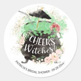 Cheers Hexen Halloween Brautparty Runder Aufkleber