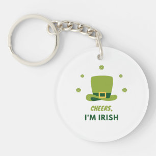 "CHEERS I'M IRISH" ACRYLIC SCHLÜSSELANHÄNGER. SCHL SCHLÜSSELANHÄNGER