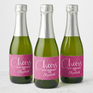 Cheers Imitate Rosa GLITZER Geburtstag Mini