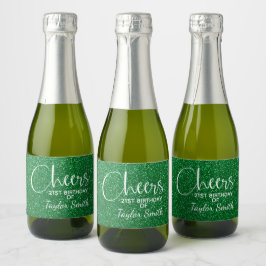 Cheers Imitats Green GLITZER Birthday Mini