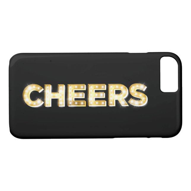 Cheers iPhone 7 Fall in Schwarz Case-Mate iPhone Hülle (Rückseite (Horizontal))