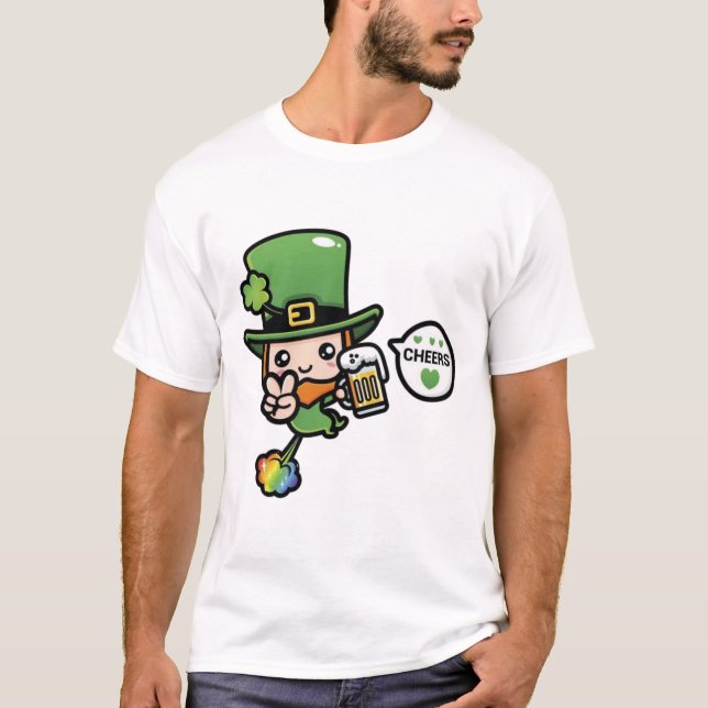 Cheers Leprechaun T-Shirt (Vorderseite)
