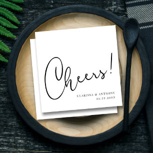 Cheers Letting Hand Art: Ausdrucksvoll und kühl Serviette