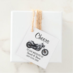 Cheers Motorcycle Wedding Date Briom Geschenkanhänger