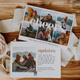 Cheers Multi Foto Weihnachtskarte Feiertagskarte