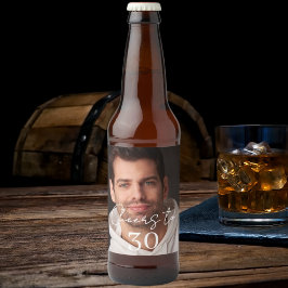 Cheers photo birthday party bierflaschenetikett