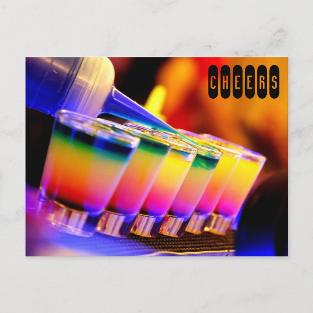 Cheers Postkarte (Vorderseite)
