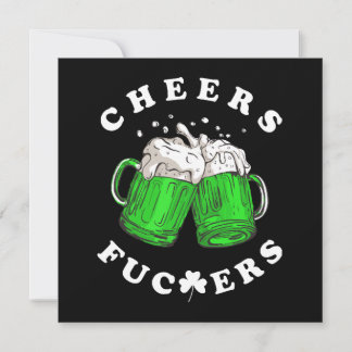 Cheers St Patricks Day Beer Drink Funny