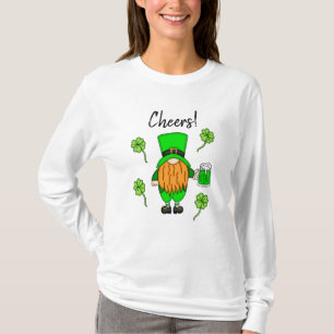 Cheers St Patrick's Day Leprechaun   Grünes Bier T-Shirt