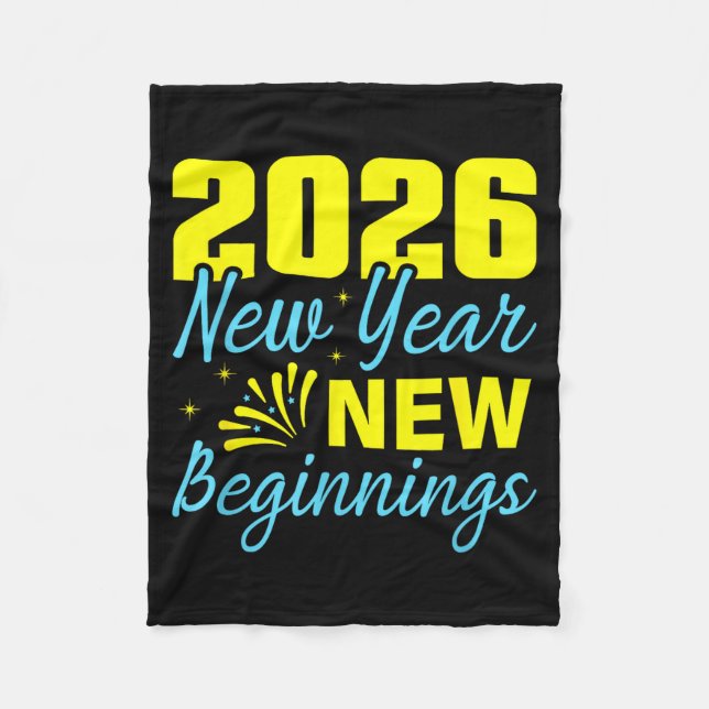 Cheers To 2026 Happy New Year Party New Beginning  Fleecedecke (Vorderseite)