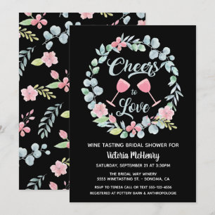 Cheers to Love Vine Dégustation Invitations Fêtes 
