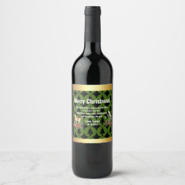 Cheers to Robert: Custom Christmas Wine Labels! Weinetikett