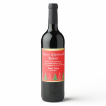 Cheers to Robert: Custom Holiday Wine Labels!