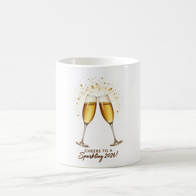 Cheers to Sparkling 2026 Mug Kaffeetasse (Mittel)