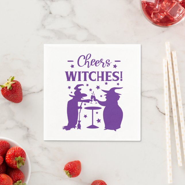 Cheers to the Wicked'  Serviette (Beispiel)