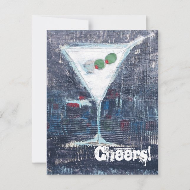 Cheers Toast Party Einladung (Vorderseite)