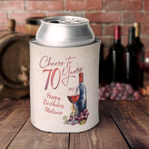 Cheers Wein 70. Geburtstag Dosenkühler