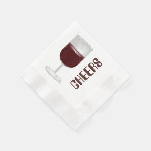 Cheers Weinglas Serviette