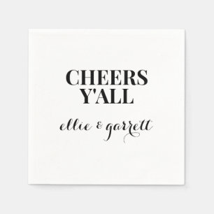 Cheers Y'all   Hochzeitliche Engagement Partei Nap Serviette