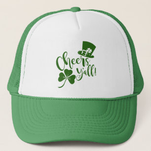 Cheers Yall St Patrick's Day Irish Parade oder Par Truckerkappe