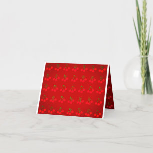 Cheery Cherries bekommen Well Card Dankeskarte