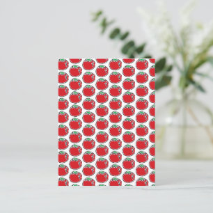 Cheery Cherry Tomato Cartoon Postkarte