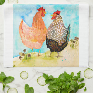 Cheery Chickens Geschirrtuch