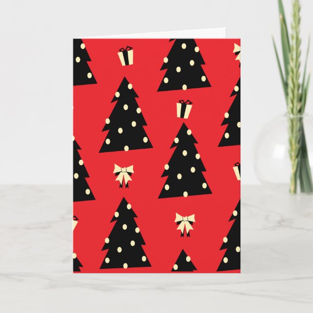 Cheery Christmas tree card Karte (Vorderseite)