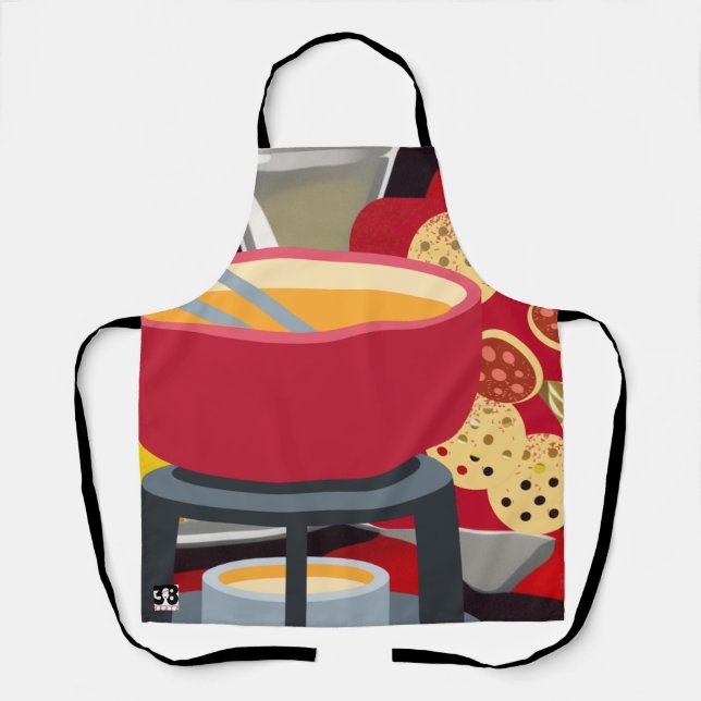 Cheese Fondue Schürze (Vorderseite)