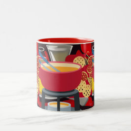 Cheese Fondue Zweifarbige Tasse